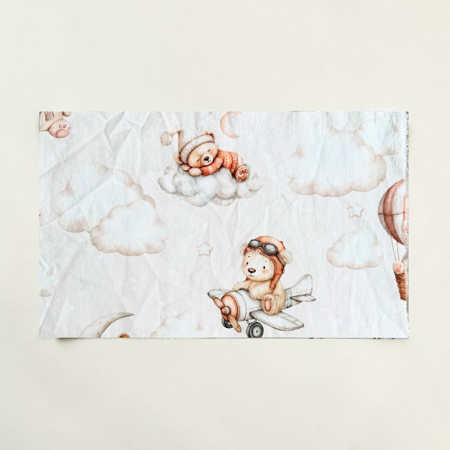 Set navicella personalizzabile in cotone – lenzuolo, federa e coperta