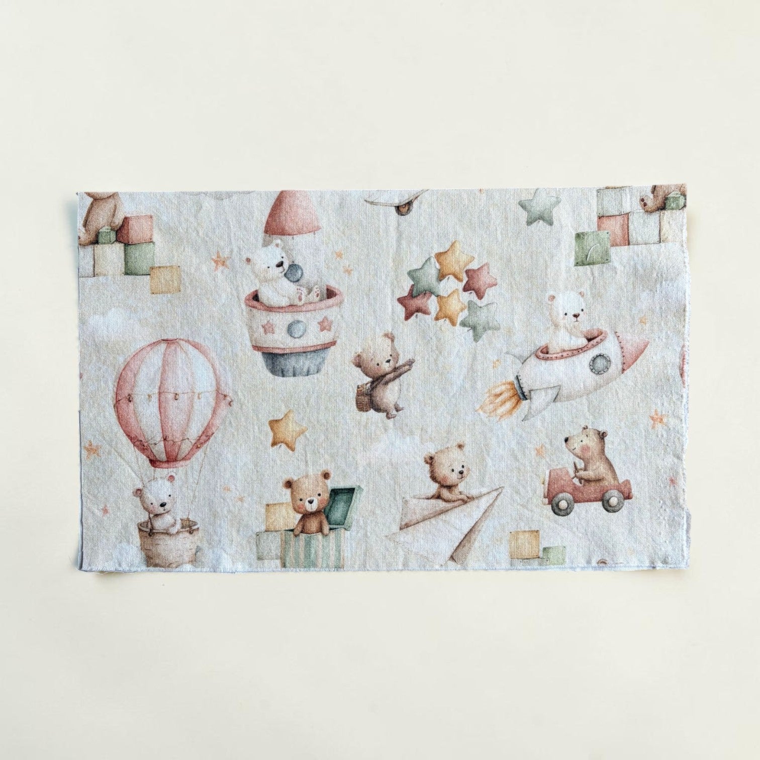 Set navicella personalizzabile in cotone – lenzuolo, federa e coperta