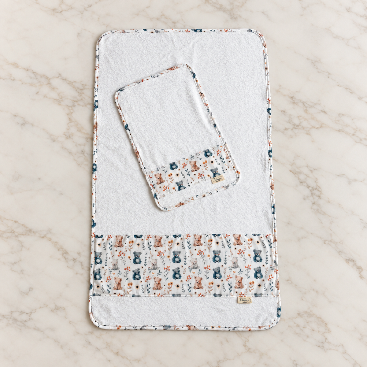 Set asciugamani personalizzabile in cotone