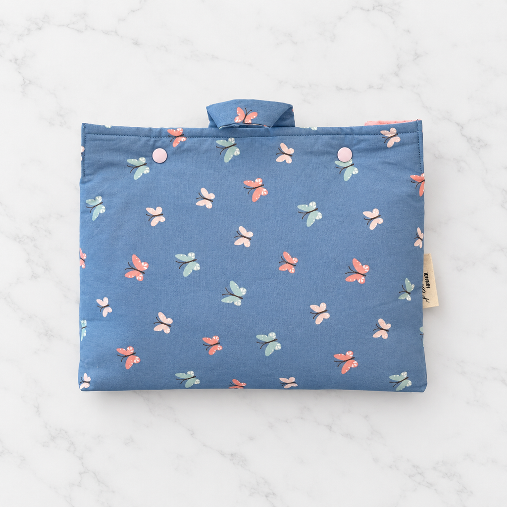 Beauty case in cotone - Cielo di farfalle | Pronta consegna